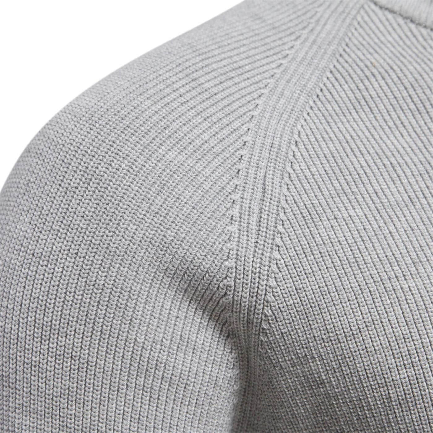 Herren Strickpullover Halbzip Merino Frühling Beige