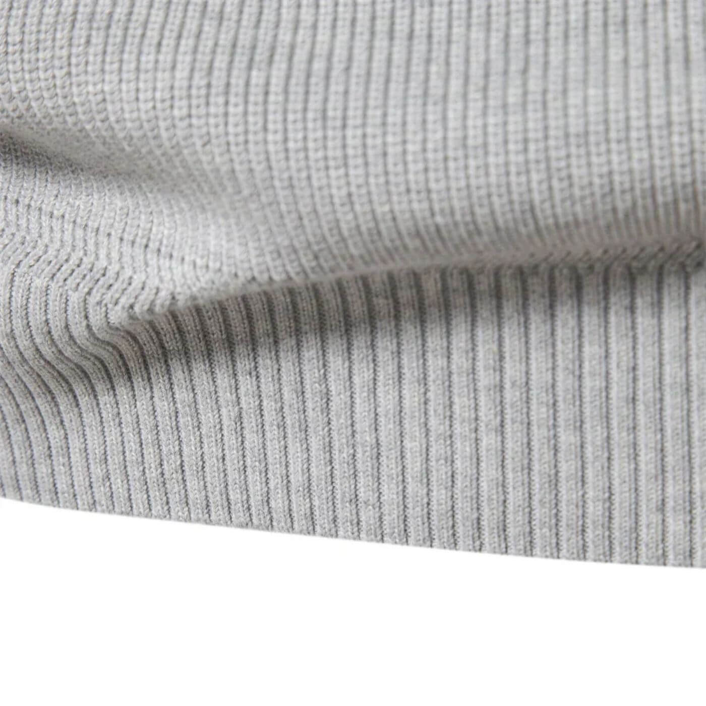Herren Strickpullover Halbzip Merino Frühling Beige