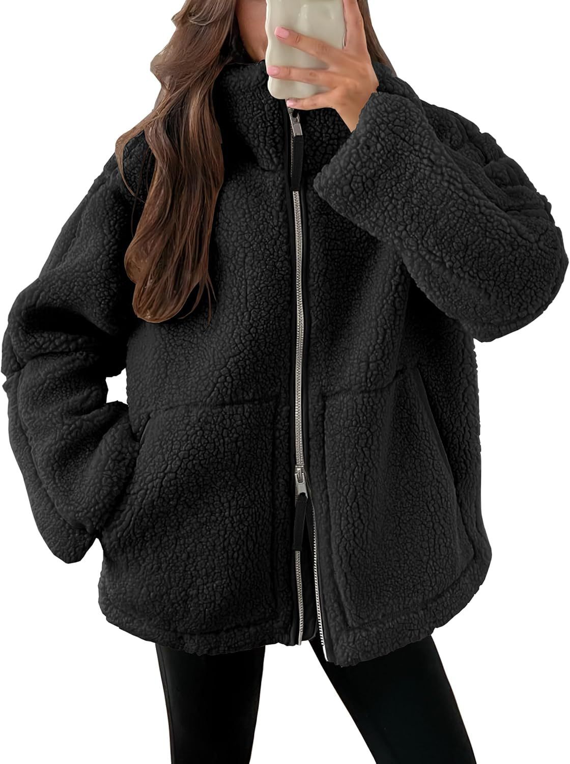 Damen Jacke Reißverschluss Gerade Ausführung