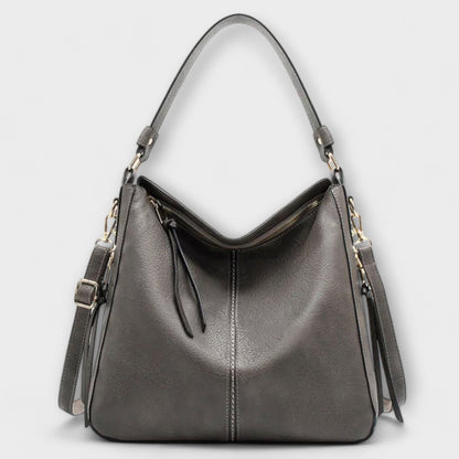 Elke Damen Schultertasche Klassisches Leder