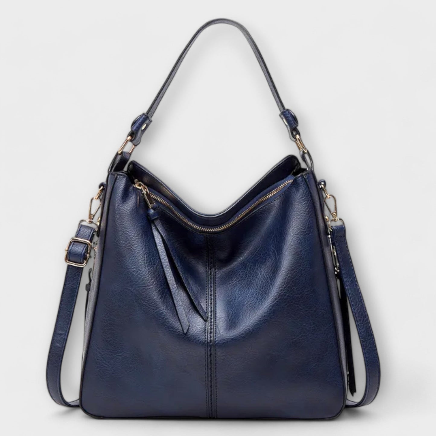 Elke Damen Schultertasche Klassisches Leder