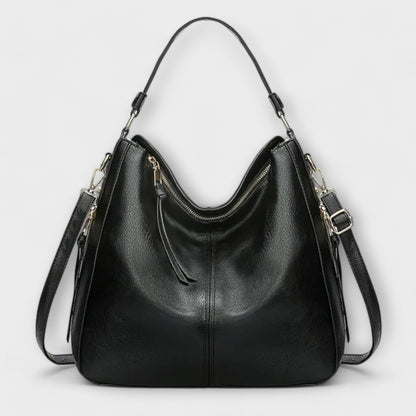 Elke Damen Schultertasche Klassisches Leder