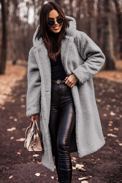 Norvielle Damen Teddy-Winterjacke