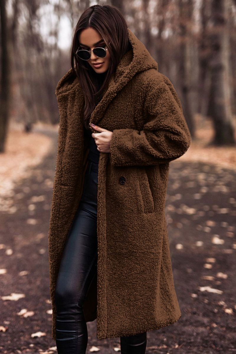 Norvielle Damen Teddy-Winterjacke