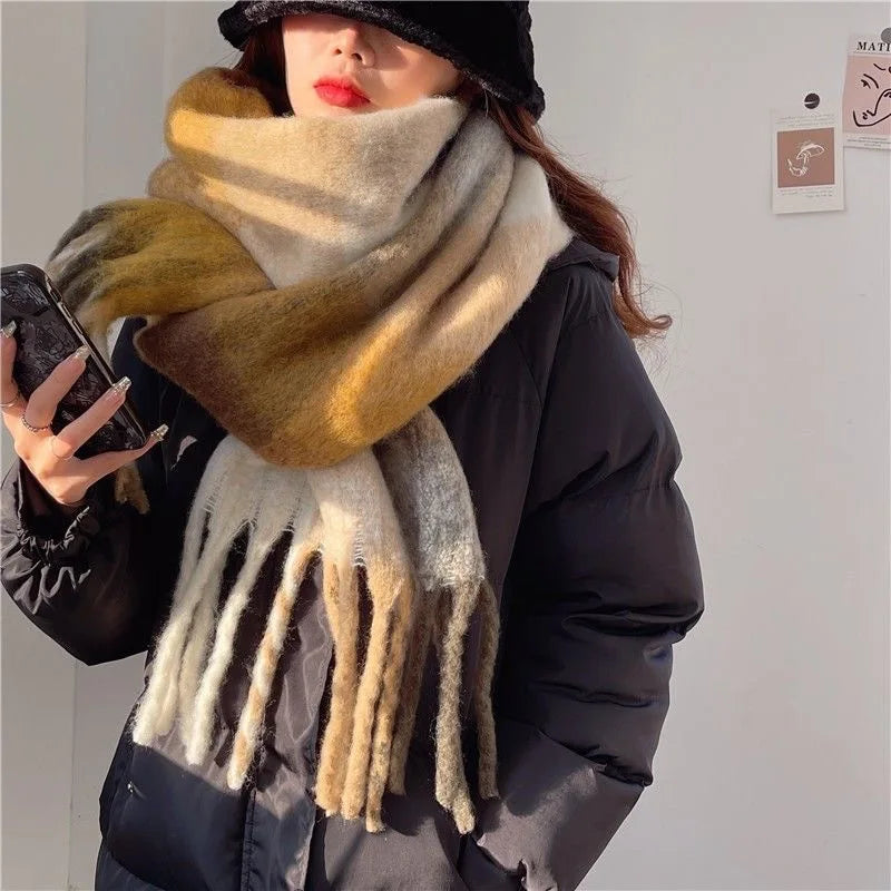 Damen Schal Elegantes Design Seide