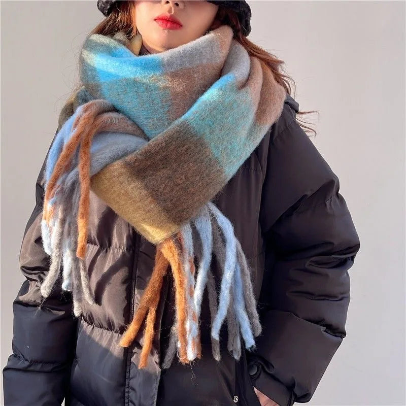 Damen Schal Elegantes Design Seide