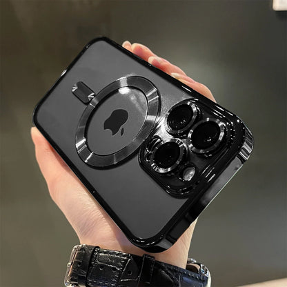 Weiches Magnetisches Handyhülle aus Plating für iPhone Transparent