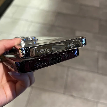 Weiches Magnetisches Handyhülle aus Plating für iPhone Transparent