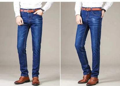 Herren Stretchjeans Gerade Geschnitten