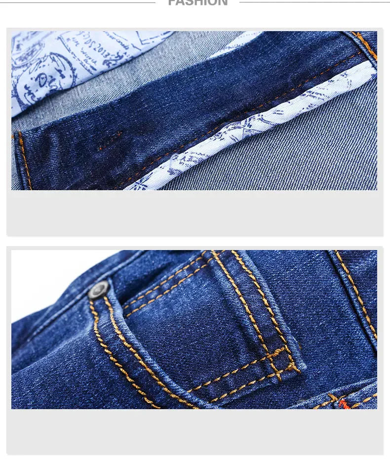 Herren Stretchjeans Gerade Geschnitten