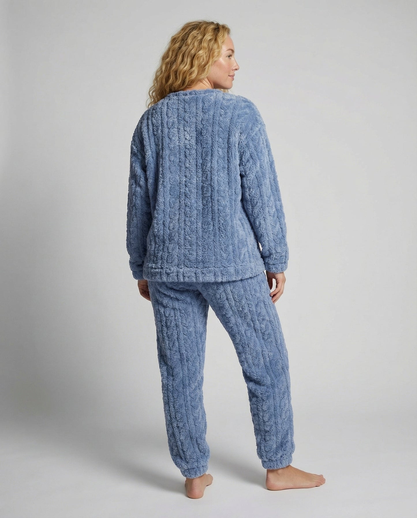 Damen Fleece Pyjama Set Kuschelig