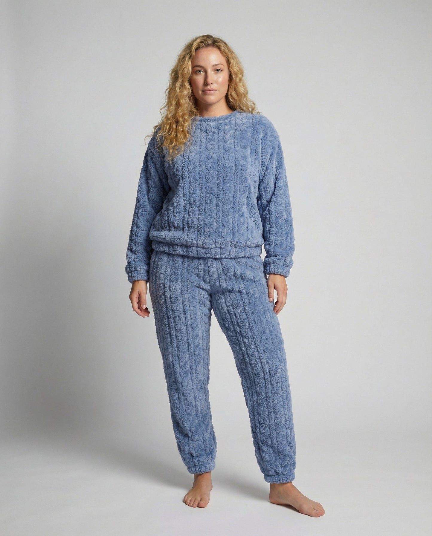 Damen Fleece Pyjama Set Kuschelig - Norvielle