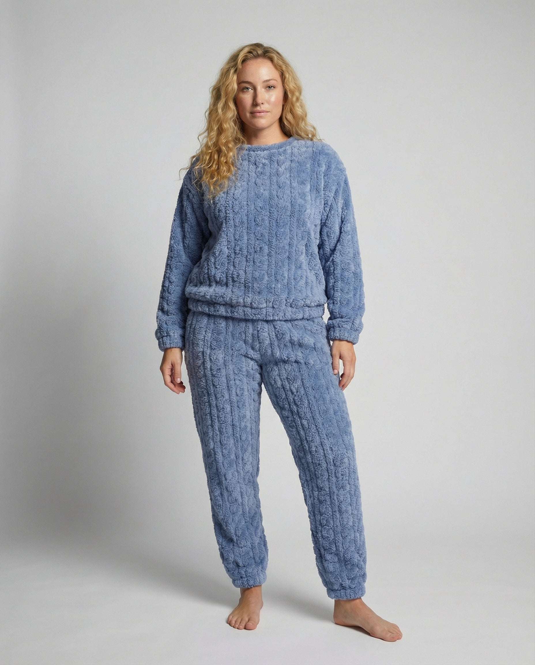 Damen Fleece Pyjama Set Kuschelig - Norvielle