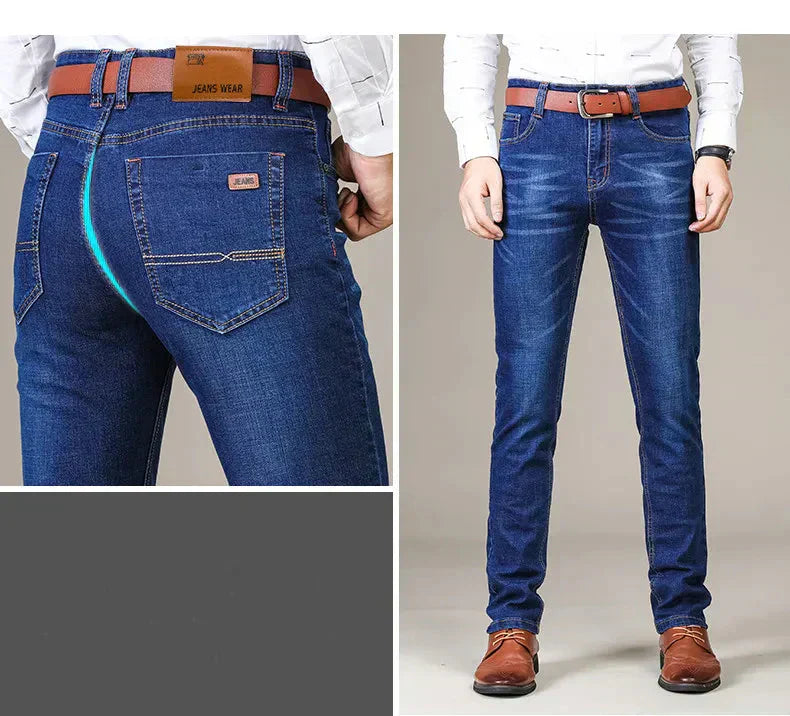Herren Stretchjeans Gerade Geschnitten