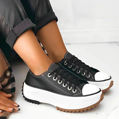 Norvielle Damen Orthopädische Plateau Sneaker