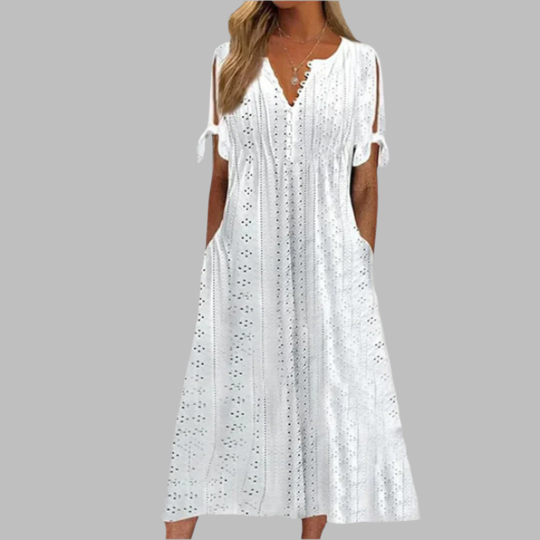 Damen Midikleid Boho-Stil Leicht Sommerlich - Norvielle