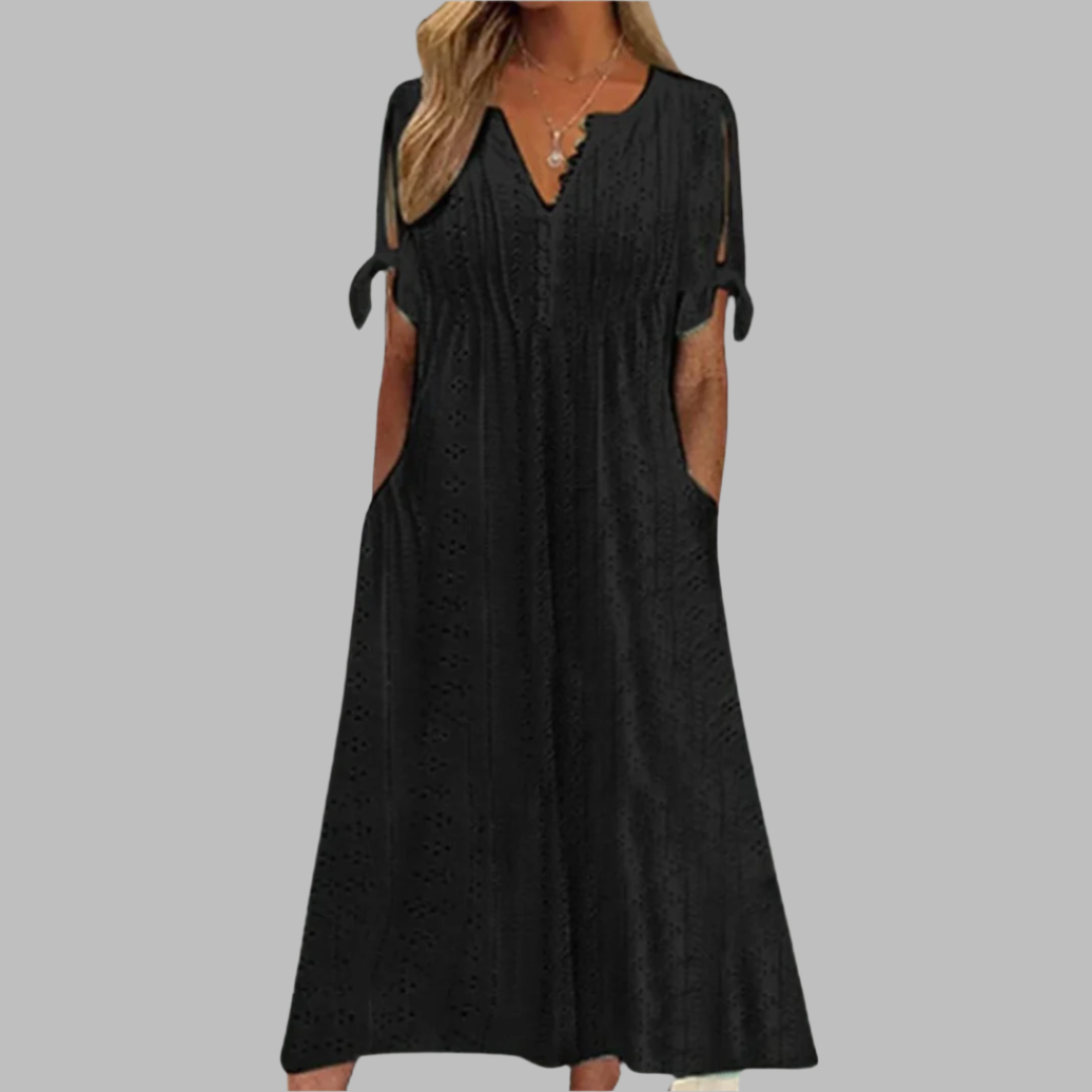 Damen Midi-Sommerkleid Boho-Stil Elegantes Kleid