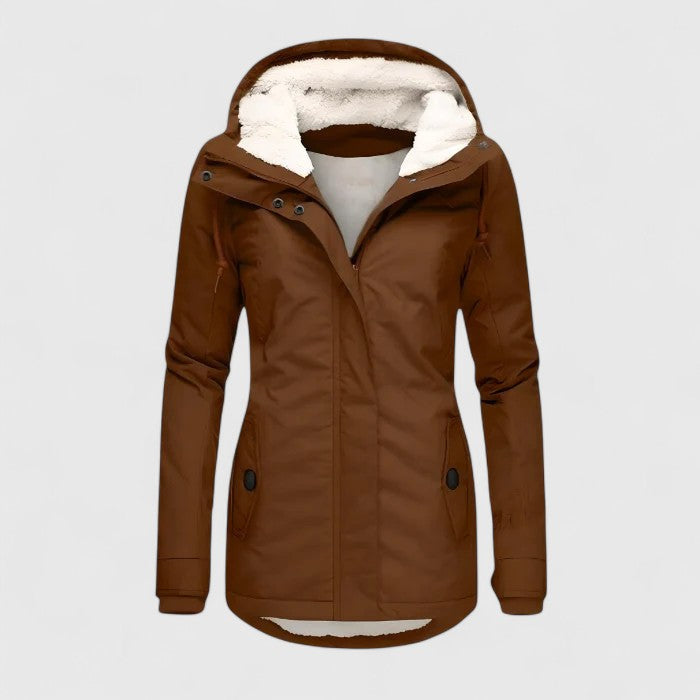 Seravia Damen Regenjacke Wasserdicht Stylisch