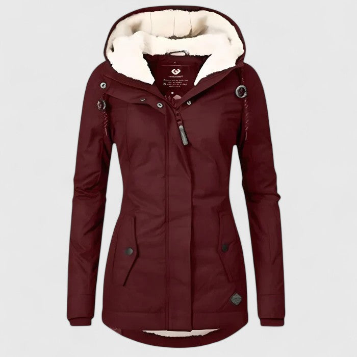 Seravia Damen Regenjacke Wasserdicht Stylisch
