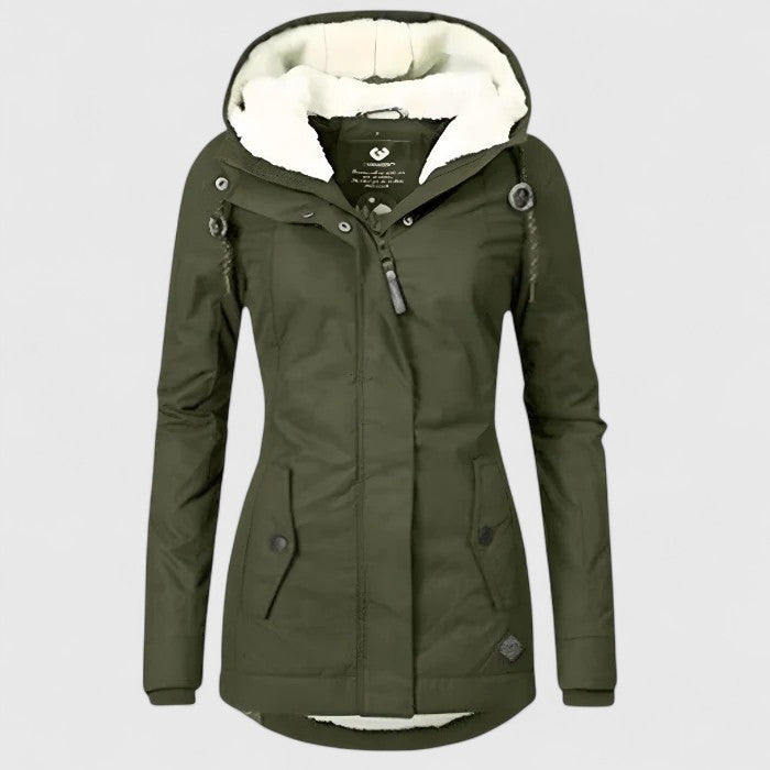 Seravia Damen Regenjacke Wasserdicht Stylisch