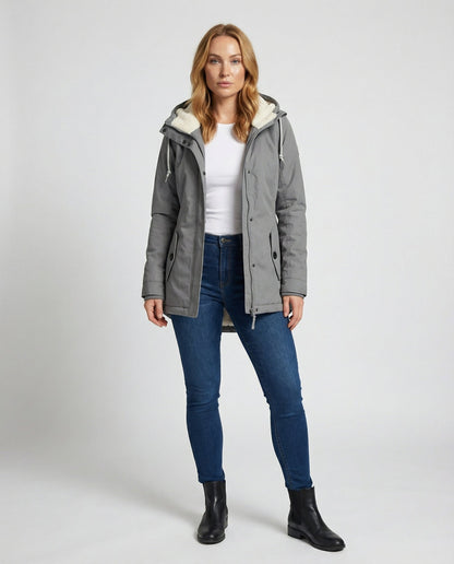 Damen Winterjacke Kapuze Warm Norvielle
