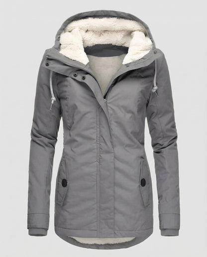 Damen Winterjacke Kapuze Warm Norvielle