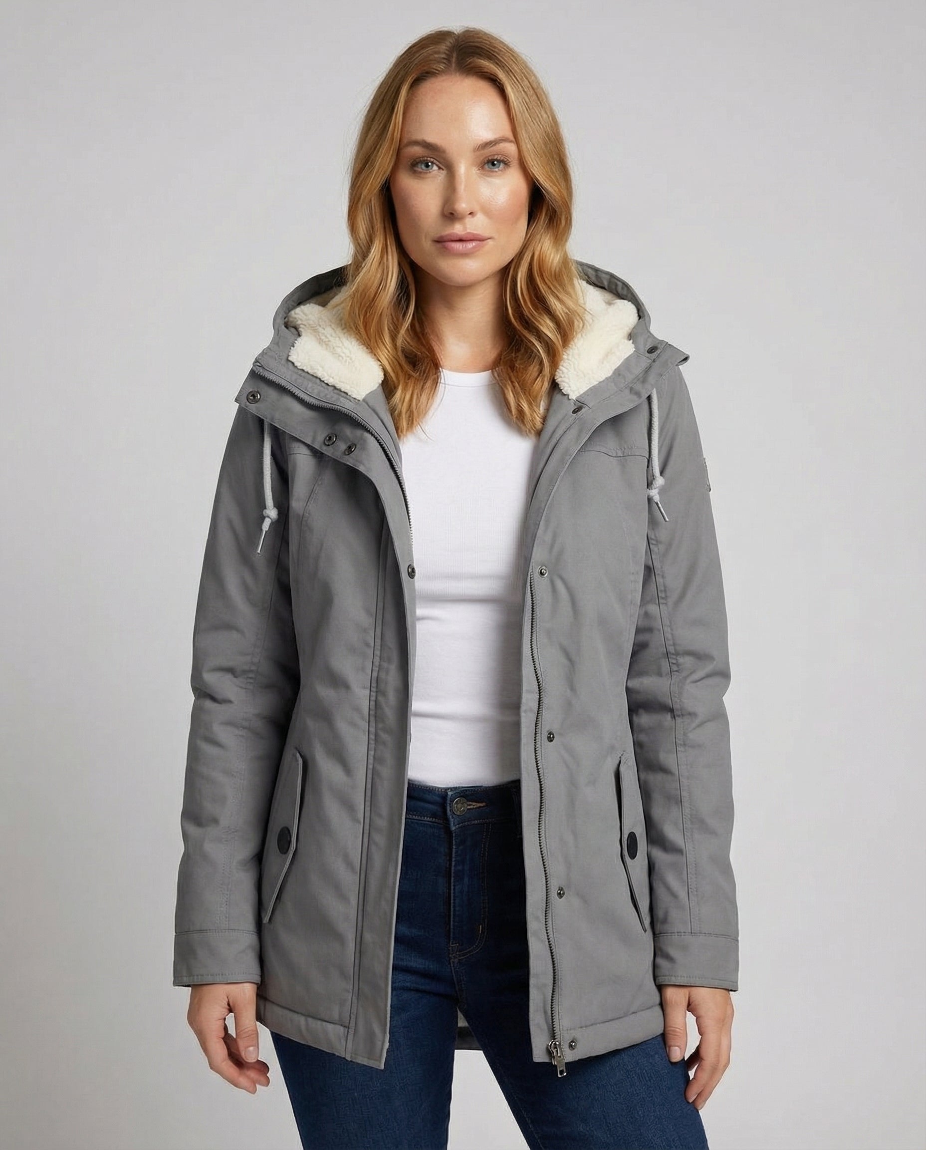 Damen Winterjacke Kapuze Warm Norvielle - Norvielle