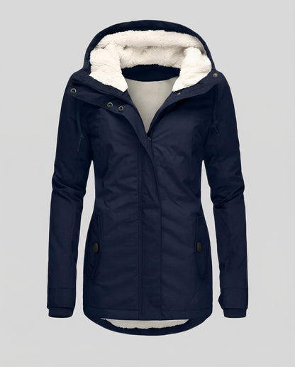Damen Winterjacke Kapuze Warm Norvielle