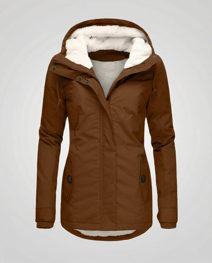 Damen Winterjacke Kapuze Warm Norvielle