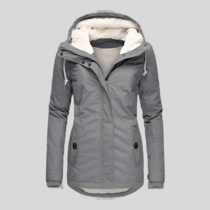 Damen Winterjacke Wasserdicht Warm Kapuze