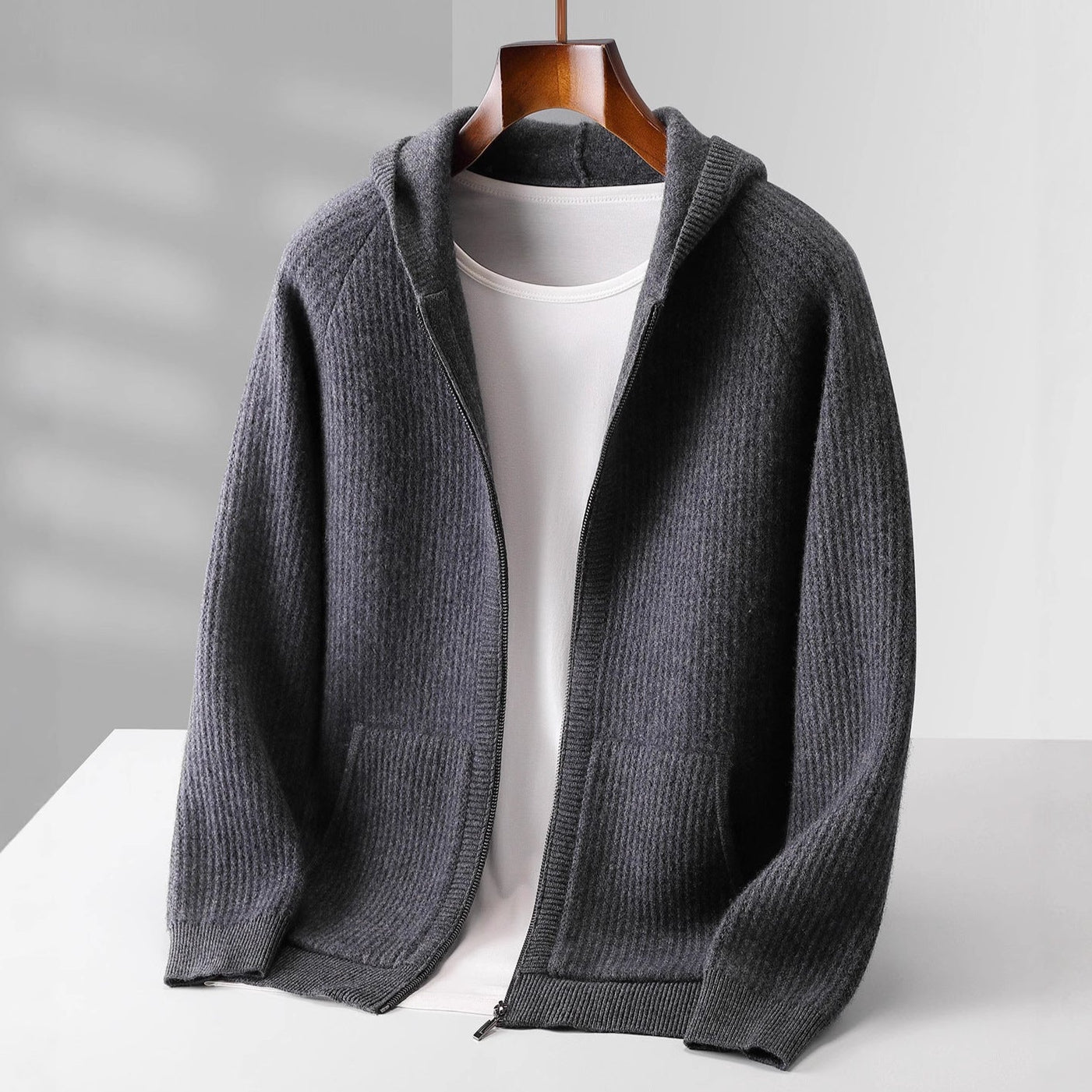 Karl Herren Kaschmir-Hoodie -Qualität