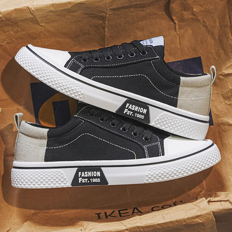 Herren Canvas Sneaker Low- Schnürung