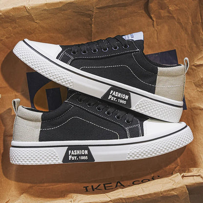 Herren Canvas Sneaker Low- Schnürung