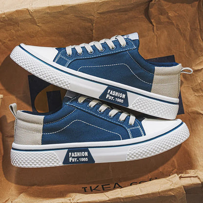 Herren Canvas Sneaker Low- Schnürung