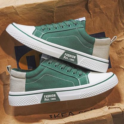 Herren Canvas Sneaker Low- Schnürung