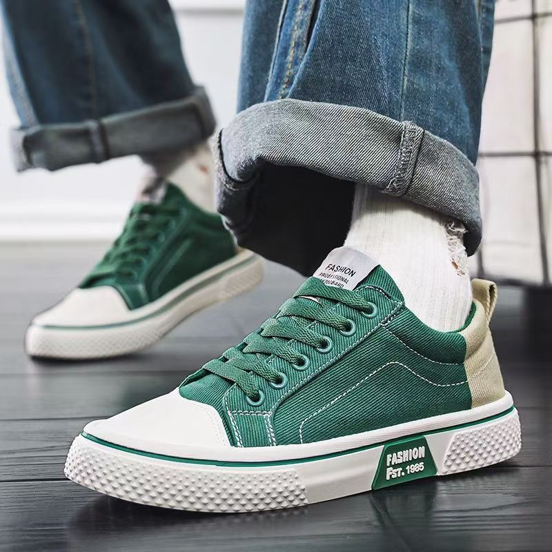 Herren Canvas Sneaker Low- Schnürung