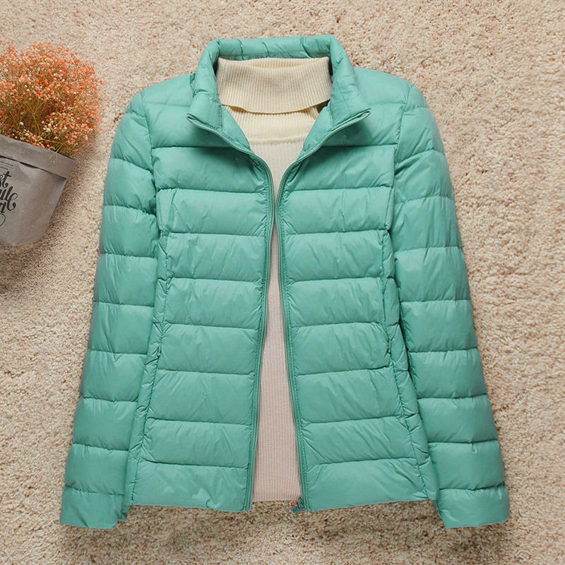 Damen Leichte Steppjacke Stehkragen - Norvielle