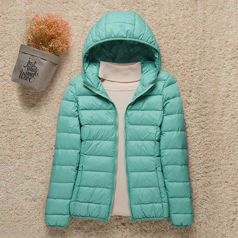 Damen Leichtgewicht Jacke mit Kapuze Bunt - Norvielle