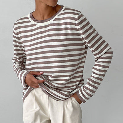 Norvielle Damen T-Shirt Gestreift Leichter Stoff