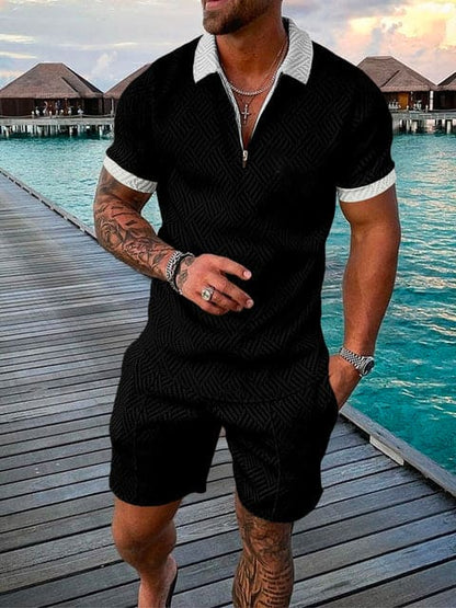 Herren Freizeit-Set Zweiteilig mit Aufdruck
