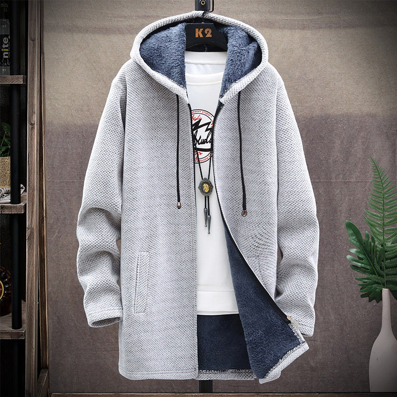 Braxton Herren Oversized Hoodie Reißverschluss Schwarz - Norvielle