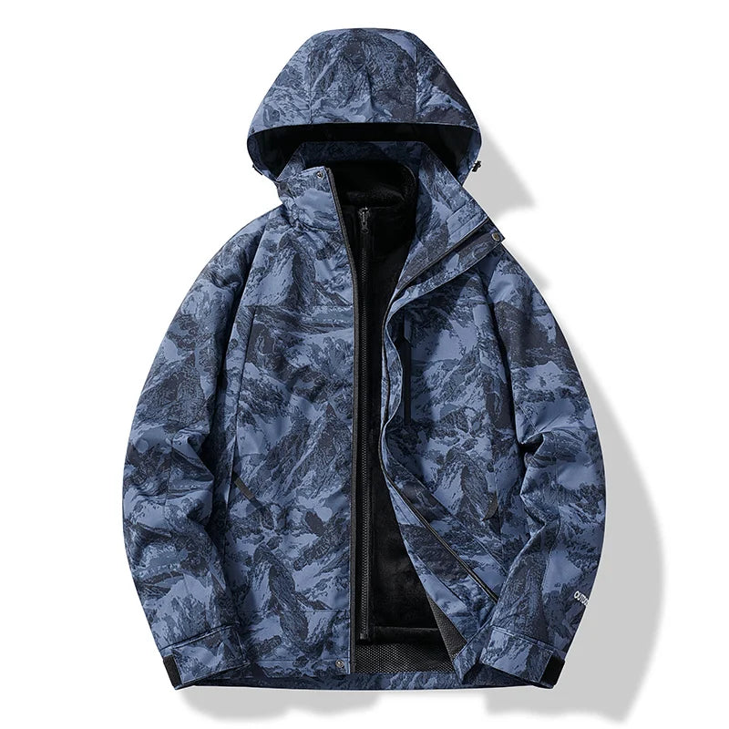 Norvielle Unisex Skijacke Winddicht Wasserdicht Schwarz - Norvielle