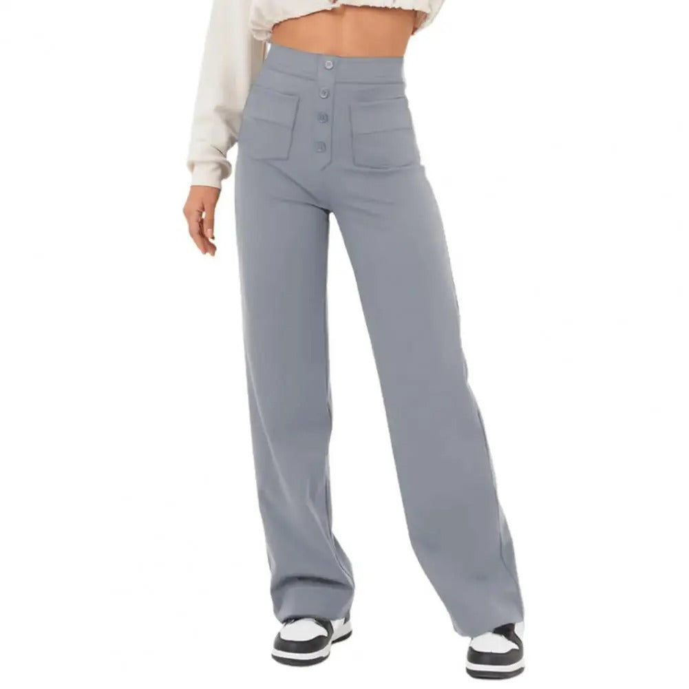 Damen Hochtaillierte Hosen - Norvielle