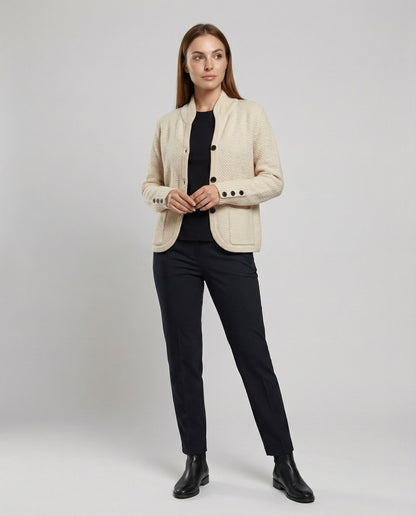 Damen Kaschmir Strickjacke