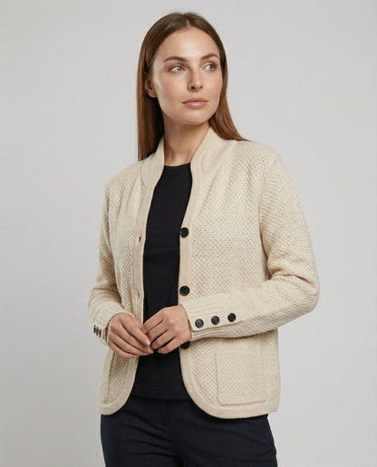 Damen Kaschmir Strickjacke - Norvielle