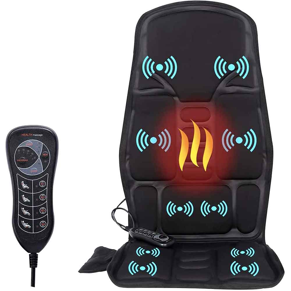 Ergonomische Massage-Sitzauflage Shiatsu Rückenmassage Wärmefunktion