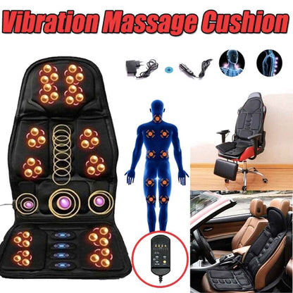 Ergonomische Massage-Sitzauflage Shiatsu Rückenmassage Wärmefunktion