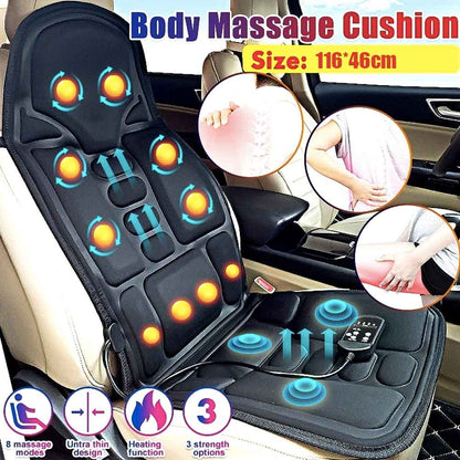Ergonomische Massage-Sitzauflage Shiatsu Rückenmassage Wärmefunktion