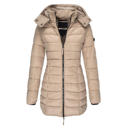 Damen Oversized Jacke Wasserabweisend Mit Kapuze