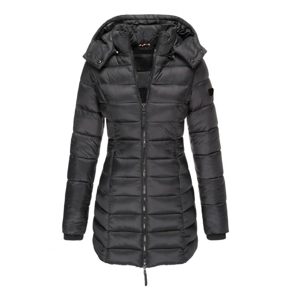 Damen Oversized Jacke Wasserabweisend Mit Kapuze